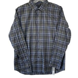 APT 9 Shirt Men XL Button Up Plaid Cotton Casual Corpcore Workwear Office New